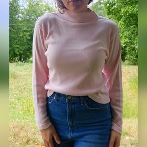 Pink Cowlneck Sweater